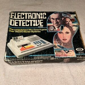 Ideal Electronic Detective Vintage Game 1979 *Tested/Working*